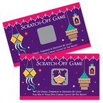 Big Dot of Happiness Happy Diwali - Festival of Lights Party Game Scratch Off Cards - 22 Count