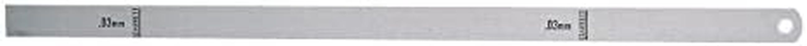 Starrett 667-2 Steel Thickness Feeler Gage, 0.002" Thickness, 1/2" Width, 12" Length