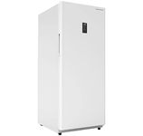 Hamilton Beach HZ8971 17 cu ft Upright CONVERTIBLE Fridge/Freezer-Frost Free-Reversible Door-Removable Glass Shelves-LED Interior Light, White