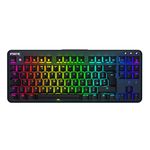 Fnatic miniStreak SPEED - LED Backlit RGB Mechanical Gaming Keyboard - SPEED SIlver Switches - Small Compact Portable Tenkeyless Layout - Pro Esports Gaming Keyboard (UK Layout, QWERTY)