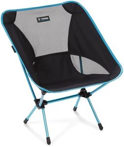 Helinox Chair One Original Lightweight, Compact, Collapsible Camping Chair, Black/Blue