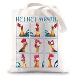 BWWKTOP Chicken Hei Hei Tote Bag Hei Hei Fans Gift Hei Hei Mood Shoulder Bag Hei Hei Merchandise, Hei Hei Mood, One Size