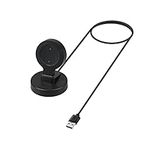 kwmobile Docking Station Compatible with Xiaomi Mi Watch S1 Active/Watch Color Sport - Charging Charger Cable with Stand - Black