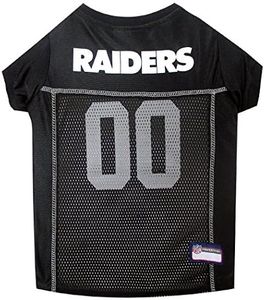 NFL Pet Supplies Oakland Raiders Chicago Bears MESH Jersey for Dogs Cats, Los Vegas Raiders, Large US