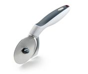 Zyliss E910029 Pizza Cutter Sharp Edge, Grey/White, Wheel Cutter for Pizza/Pastry/Dough with Ergonomic Handle, Dishwasher Safe