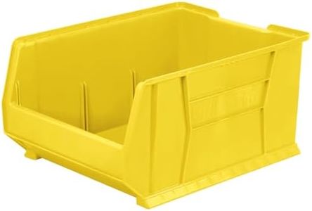 Akro-Mils 30289 Super-Size AkroBins Plastic Storage Bins, Space-Saving Stackable Bins for Garage, Classroom, Warehouse Organization, 24" L x 18" W x 12" H, Yellow, 1-Pack