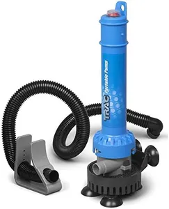 Camco TRAC Outdoors Portable Bilge Pump | Features a Self-Priming Centrifugal Pump, a 250 GPH Flow Rate, and is Designed for Boats, Dinghies, Inflatable Boats, Small Watercrafts, and More (69341)
