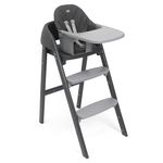 Chicco Crescendo Up Highchair Black Re_Lux|Evolutive Chair with 3 Versatile Configuration-High Chair, Baby Chair and Adult Chair,1 Count