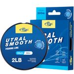 SF Ultra Smooth Monofilament Fishing Line with Spool Mono Clear Nylon Line 6LB/2.7KG 330YDS 0.2MM