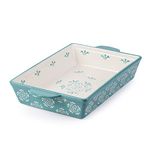 Sagoskat Casserole Dish Baking Dish Ceramic Baking Pan, 9x13 Baking Pan, Nonstick Baking Dishes for oven, Lassagne Pan, Casserole Dishes with handles, for Kitchen, Turquoise