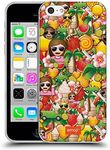 Official Emoji Summer Full Patterns Soft Gel Case Compatible for Apple iPhone 5c