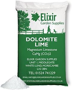Elixir Gardens Dolomite Lime Fertiliser & Soil Improver | 500g-25kg Bags Available | Magnesium Limestone Dolodust 10kg Bag | Treats up to 200 sq. meters!