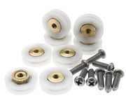 Micro Trader 8 Pieces V Grooved 19MM Wheel Dia Shower Door Wheel Runner Roller