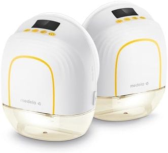 Medela Melody InBra Wearable Double Electric Breast Pump – Slim Design, Ultra-Soft Fit, Quiet, Powerful, Easy Pump & Store Container with Lid, Lightweight, Display with Timer, USB-C Rechargeable