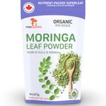 Organic Moringa Powder 8oz (227g) - For Smoothies, Lattes & Morning Oatmeal - Organic Moringa Leaf Powder from India