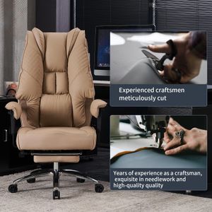 EXCEBET Executive Office Chair – Light Brown Ergonomic Seating