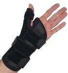 Thumb Splint & Wrist Brace | Carpal Tunnel Wrist Splint with Thumb Spica Splint | Thumb Stabilizer & Wrist Support For Tendonitis Pain, Arthritis, CMC Trigger Thumb (LARGE, LEFT HAND)