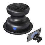 EWA A117 Small Bluetooth Speaker Wireless with Magnetic Base, Powerful and Waterproof, Easy to Attach to Metal Surface, Compatible with iPhone 14/13/12, Portable Mini Speaker for home or outdoor-Black