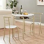 VECELO 3-Piece Dining Table Set for
