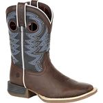 Durango Lil' Rebel PRO Big Kid's Blue Western Boot Shoe