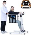 Upgrade-Electric Transfer Lift Wheelchair for Home,Portable Patient Lift for Car,Folding Patient Lift Transfer Chair,Handicap Shower Chair Aid,Commode Toilet Transfer Chairs for Seniors