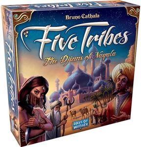 Five Tribes: The Djinns of Naqala Board Game - 2-4 Player Premium Arabian Nights Strategy Board Games - Family & Adult Worker Placement Game for Ages 14+ - Days of Wonder