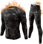 romision Thermal Underwear for Men Long Johns Thermals Hunting Gear Long Underwear Top and Bottom Set Cold Weather XS-4XL