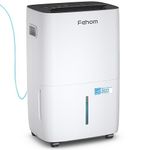 Fehom 150 Pints Dehumidifier with Pump Most Efficient Energy Star - 7,000 Sq. Ft. Dehumidifier for Basement with Drain Hose and 1.85 Gal Water Tank, Dehumidifiers for Large Room(JD026L-150PM)