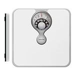 Salter 484 WHDR Mechanical Bathroom Scale - Easy Read Body Weight Scale With Magnifying Lens, Non-Slip Cushion Mat, No Batteries, Max Capacity 133kg, Accurate & Precise Metric & Imperial Readings