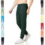 RIPT Essentials RCPNT764 Mens Soft Touch Loungewear Sweatpants Joggers Jog Pants, Charcoal, Small