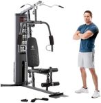 Marcy MWM-4965 Home Multi Gym with 68Kg Weight Stack with Pulley, Arm, and Leg Developer Multifunctional Workout Station for Weightlifting and Bodybuilding – 300 lbs Capacity