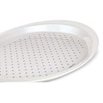 Freelance Polypropylene Kitchen & Dining Anti Slip Tray, 49 x 34 cm, Oval, White