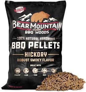 Bear Mountain BBQ 40 Pounds Premium All Natural Low Moisture Hardwood Hickory Flavored Smoker Pellets for Outdoor Pellet Grills and Smokers