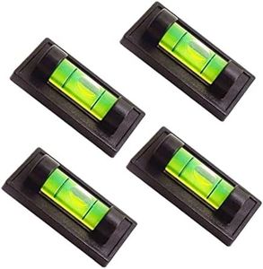 WOYISEPG 4Pcs Magnetic Bubble Spirit Level RV Standard Levels Magnet RV Levelers Tool for RV Camper, Travel Trailer, Motorhome, Tripod, Turntable, Phonograph (Set-A)