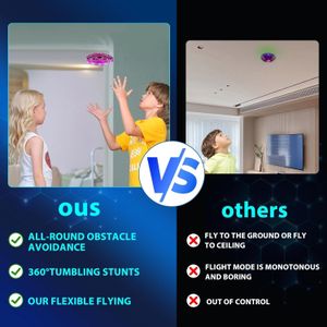 Mini UFO Drone for Kids – LED Light Flying Toy