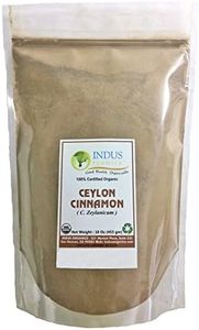 Indus Organics Ceylon Cinnamon Powder, Refill Bag, 1 Lb, Premium Grade, High Purity, Freshly Packed