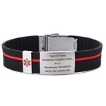 Free Custom Engraving Medical Alert Bracelet for Men Women and Kids Personalized Sport Medical ID Tags