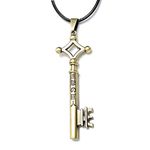 RVM Jewels Attack On Titan Eren Key Pendant Necklace Cosplay Jewelry Anime Accessory for Men and Women