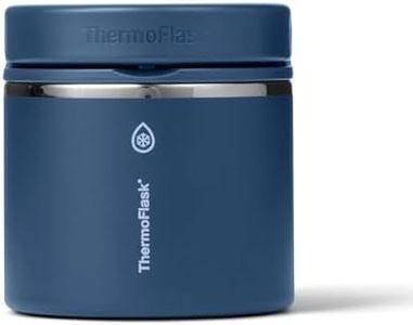 ThermoFlask Insulated Food Jar with Leakproof Lid (20 oz, Navy) - Stainless Steel Food Containers for Hot & Cold Meals, Lunch, Soup & Snacks