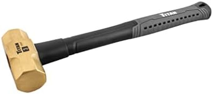 TITAN Shop Iron 63040 Martillo de latón sin chispas, 3 libras.