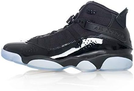 Jordan Men's 6 Rings Black/White Mesh Basketball Shoes 9.5 M US
