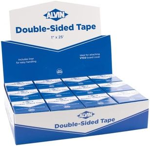 ALVIN Double Sided Tape, Display Pack of 24 1" x25 Feet Model 2400CD Multipurpose Tape for Arts and Crafts, Great for Woodworking and Home Improvement - 25 Feet