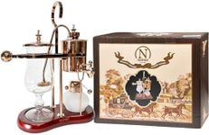 Nispira Belgian Belgium Luxury Royal Family Balance Syphon Siphon Coffee Maker Copper Color, 1 set 141［並行輸入］