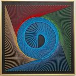 Wizardi String Art DIY Kit - Dynamic Helix. Geometry Nail Painting F07-M12-2-DHGG29223