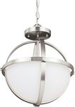 Sea Gull Lighting Alturas Brushed Nickel Energy Star Two-Light LED Convertible Pendant