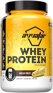 avvatar WHEY PROTEIN | 1Kg | Malai Kulfi Flavour | 28g Protein | 29 Servings | Isolate & Concentrate Blend
