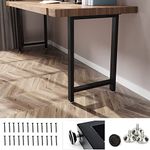 HOMEKAYT Industrial Black Table Leg Desk Legs Heavy Duty Furniture Legs for Coffee Or Computer Table Legs 28 inch (Black)