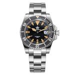 ADDIESDIVE Retro Military Style Automatic Dive Watch Waterproof 200 M NH35A Synthetic Sapphire Big Triangle Black Dial