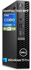 Dell OptiPlex 7020 MFF 7000 Series Mini PC Business Desktop Computer, 14th Gen Intel 14-Core i5-14500T (Beat i7-13700T), 16GB DDR5 RAM, 512GB PCIe SSD, WiFi 6E, Bluetooth, RJ-45, HDMI, Windows 11 Pro