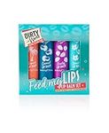 Dirty Works Feed My Lips, Lip Balm Set, 4 x 4g Lip Salve Tubes Gift Set, Various Flavours, 4 g (Pack of 4)